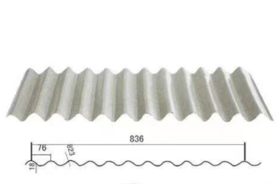 彩钢瓦YX18-76-836(孤型)
